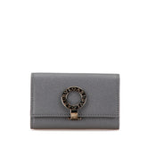 ブルガリ ブルガリブルガリ 6連 キーケース グレー レザー レディース BVLGARI 【中古】